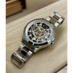 Buy Classy Armani Exchange Auto Silver Black Watch For Men (SHH04689)