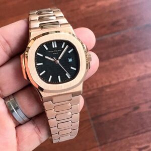 Trendy Patek Philippe Nautilus Copper Black Watch - Wooplug